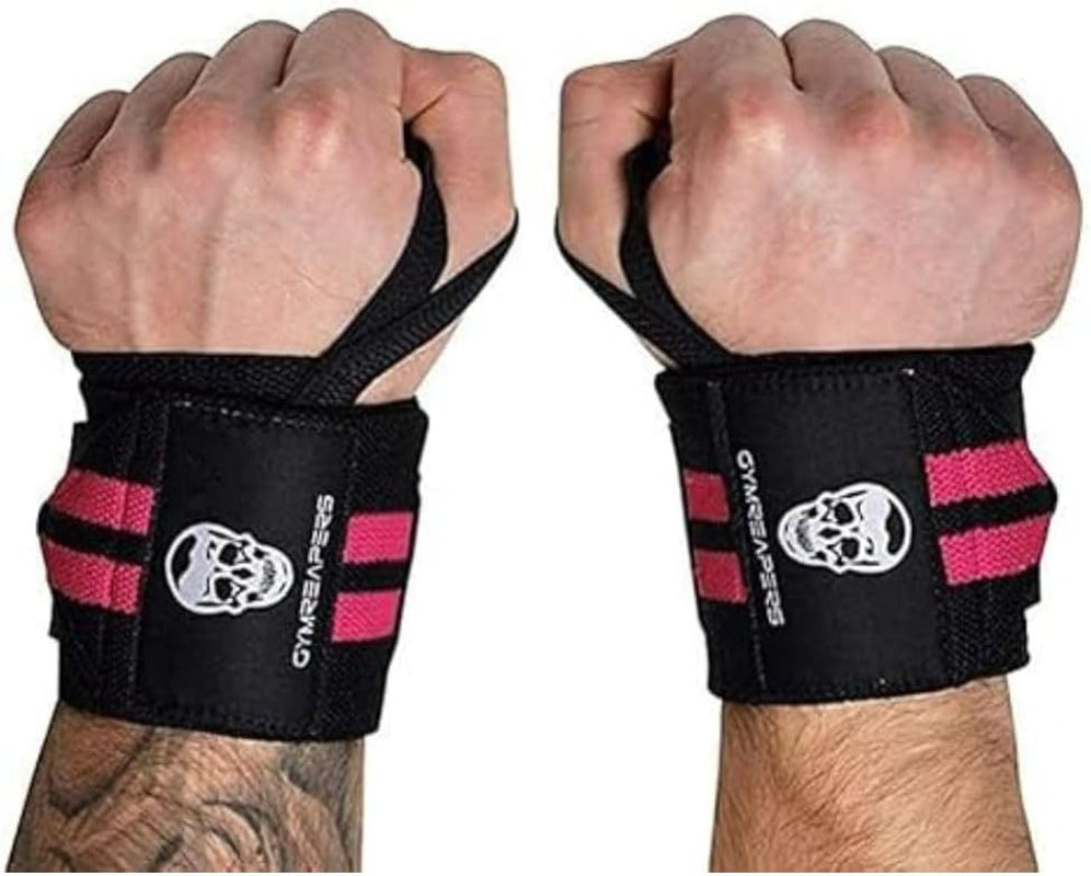 IPF Approved 18" Professional Weightlifting Wrist Wraps with Heavy-Duty Thumb Loop - Optimal Support for Powerlifting, Strength Training, and Bodybuilding