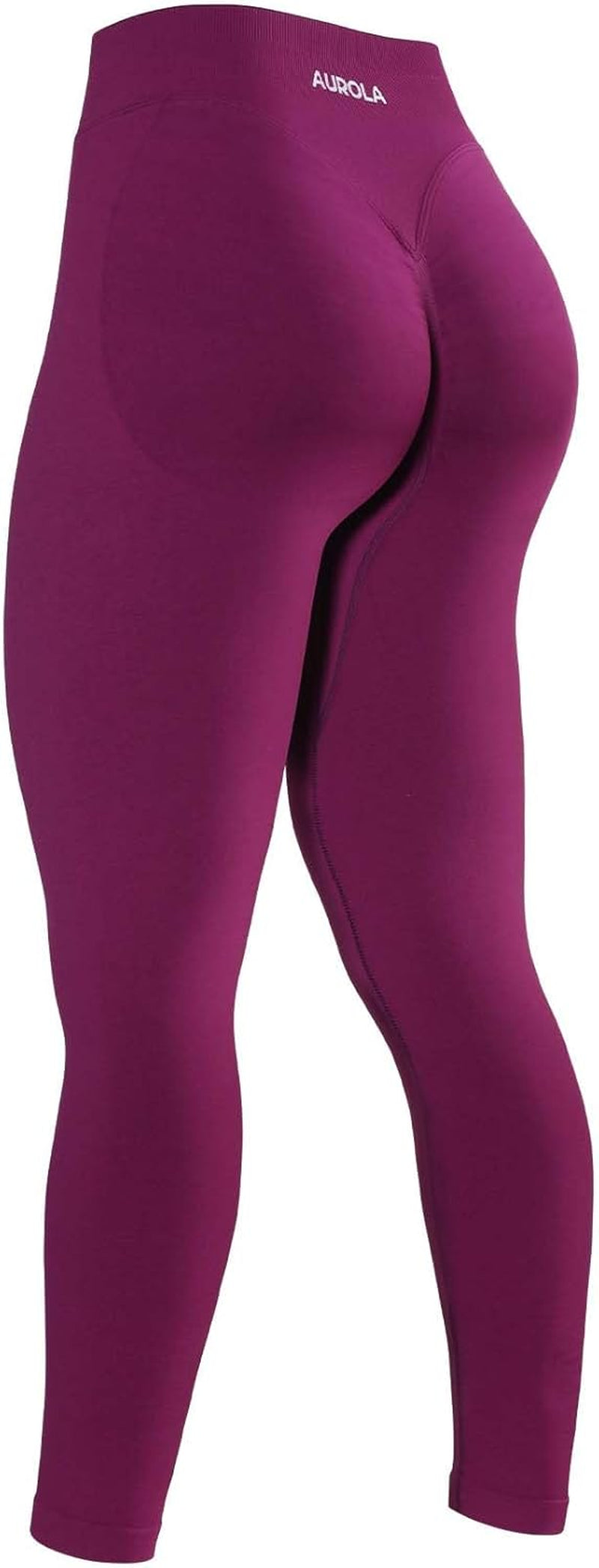 Women's Seamless Compression Tummy Control Mid Rise Yoga Leggings