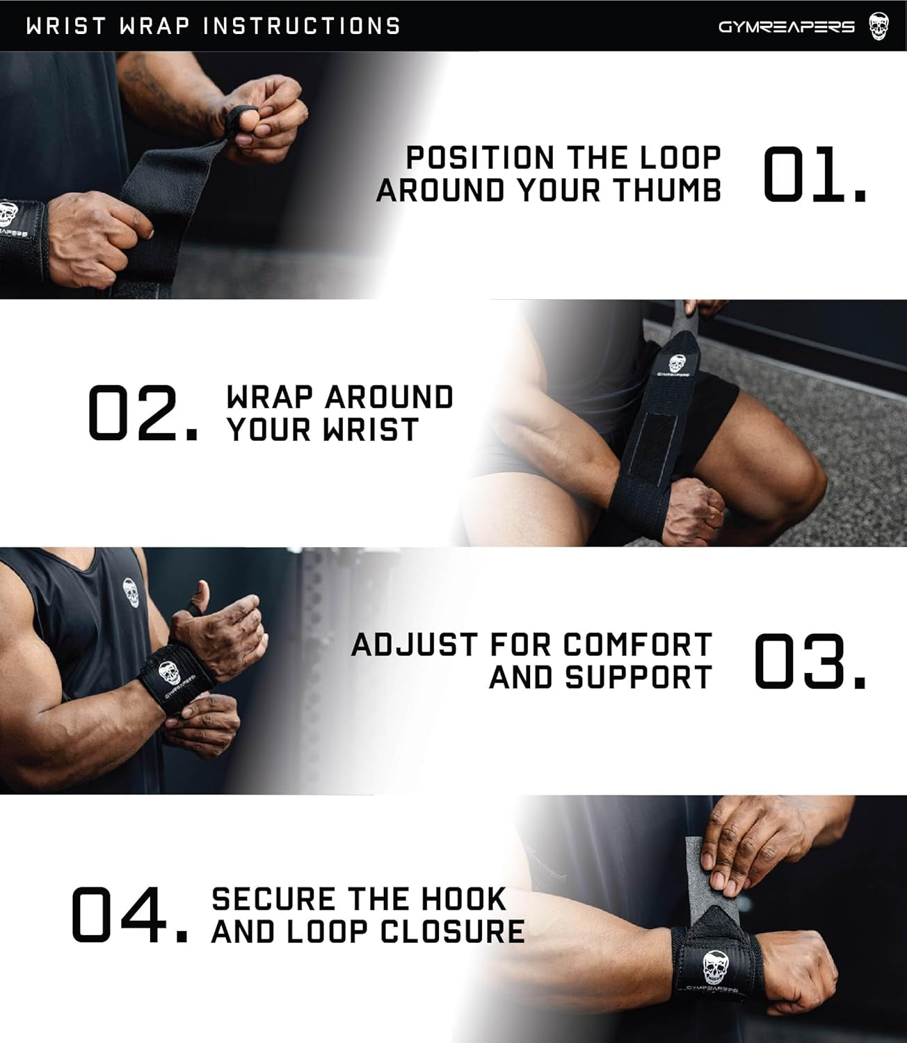 IPF Approved 18" Professional Weightlifting Wrist Wraps with Heavy-Duty Thumb Loop - Optimal Support for Powerlifting, Strength Training, and Bodybuilding